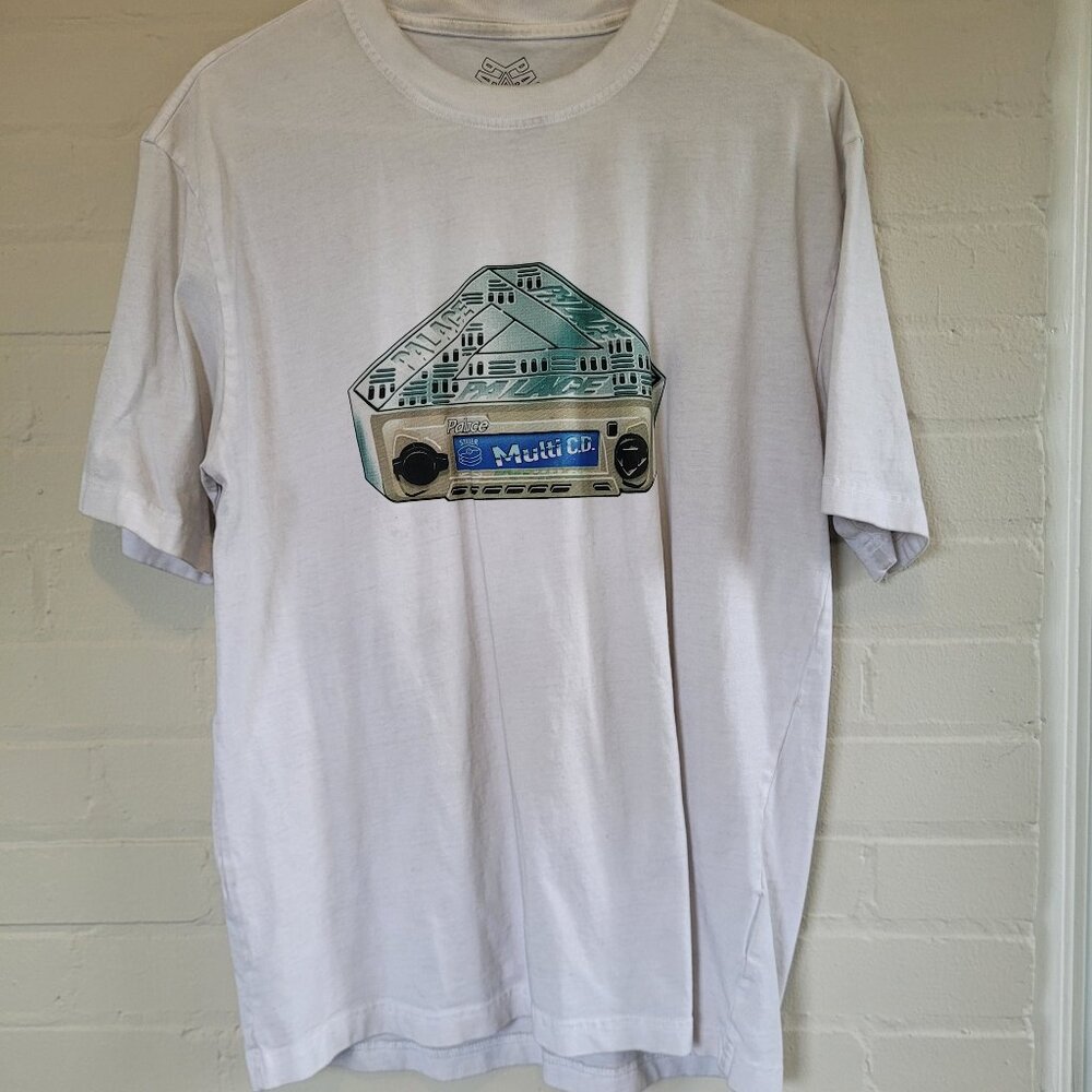Palace Stacker Multi-CD Graphic T-Shirt White Size Large (L)